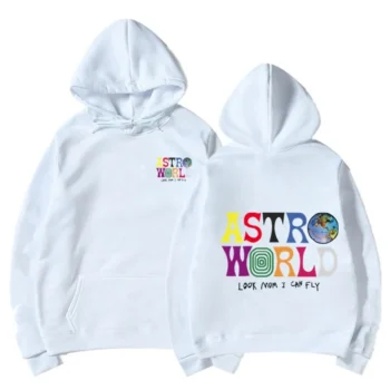 Look Mom I Can Fly Astroworld White Hoodie