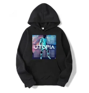 Travis Scott Utopia Pullover Black Hoodie