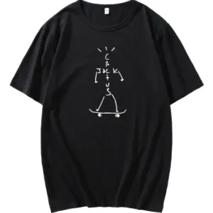 Travis Scott Cactus Jack Skateboard T-Shirt Black