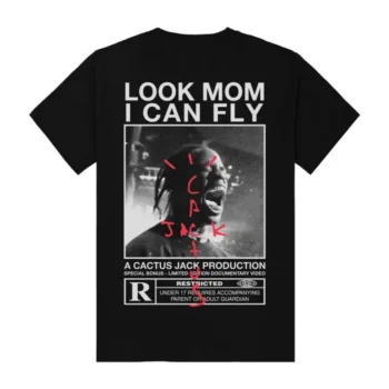 Look Mom I Can Fly Black T-Shirt